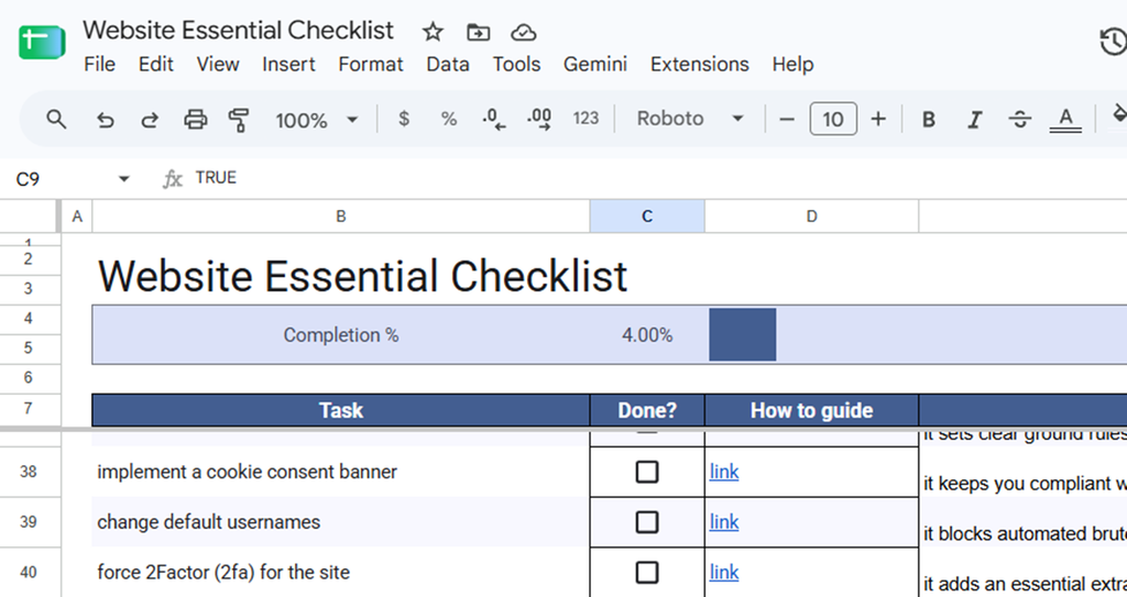 The Ultimate Website Essential Checklist